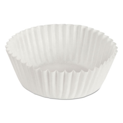 Picture of Fluted Bake Cups, 2 oz, 1.75 x 1.3 x 1.3, White, Paper, 500/Pack, 20 Packs/Carton