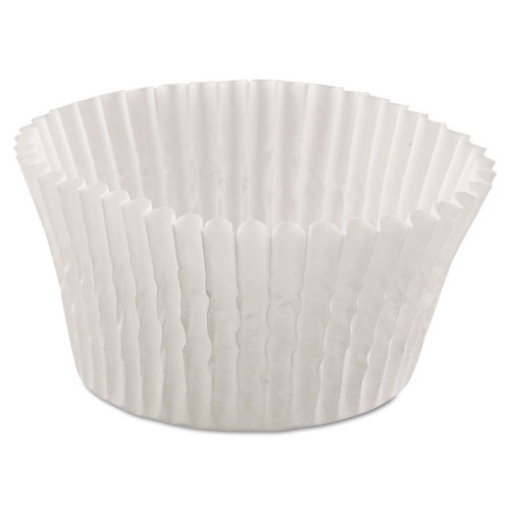 Picture of Fluted Bake Cups, 4.5 Diameter x 1.25 h, White, Paper, 500/Pack, 20 Packs/Carton