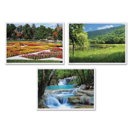 Picture of Summer Multi-Pack Placemats, 10 X 14, Three Different Scenes, 1,000/carton