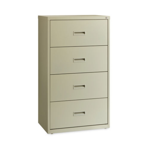 Picture of Lateral File Cabinet, 4 Letter/Legal/A4-Size File Drawers, Putty, 30 x 18.62 x 52.5