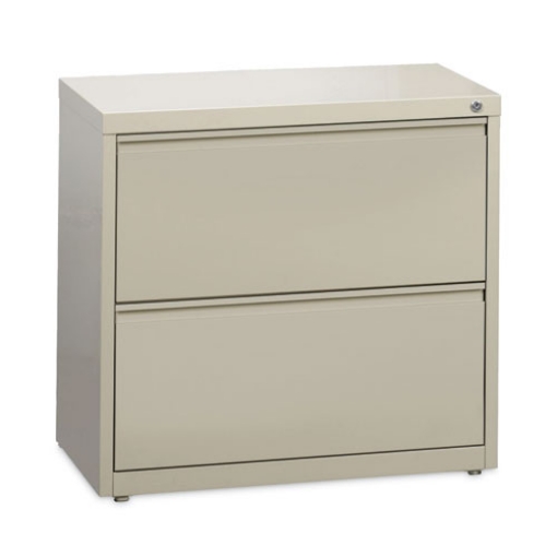 Picture of Lateral File Cabinet, 2 Letter/Legal/A4-Size File Drawers, Putty, 30 x 18.62 x 28