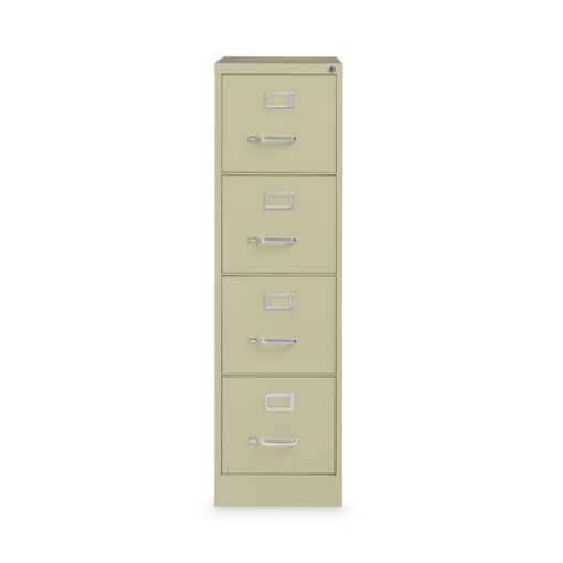 Picture of Vertical Letter File Cabinet, 4 Letter-Size File Drawers, Putty, 15 x 22 x 52