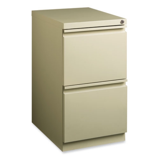 Picture of Full-Width Pull 20 Deep Mobile Pedestal File, 2-Drawer: File/File, Letter, Putty, 15x19.88x27.75, Ships in 4-6 Business Days