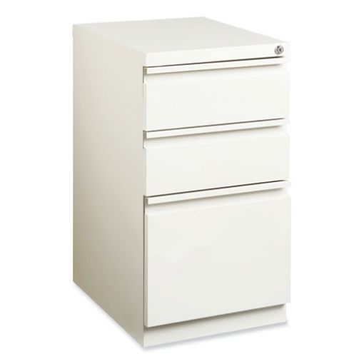 Picture of Full-Width Pull 20 Deep Mobile Pedestal File,  Box/Box/File, Letter, White, 15 x 19.88 x 27.75, Ships in 4-6 Business Days