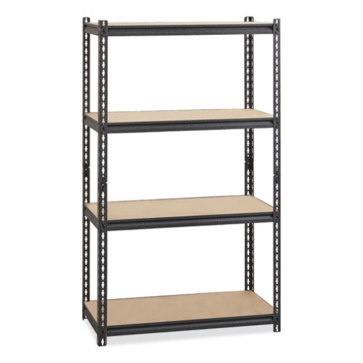 Picture of Iron Horse 2300 Rivet Shelving, Four-Shelf, 36w x 18d x 60h, Black, Ships in 4-6 Business Days