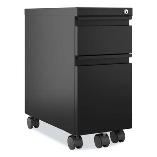 Picture of Zip Mobile Pedestal File, 2-Drawer, Box/File, Legal/Letter, Black, 10 x 19.88 x 21.75, Ships in 4-6 Business Days