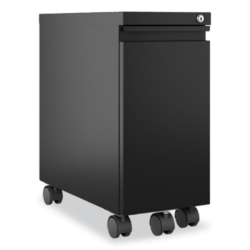 Picture of Zip Mobile Pedestal File, 1-Drawer, File, Legal/Letter, Black, 10 x 19.88 x 21.75, Ships in 4-6 Business Days