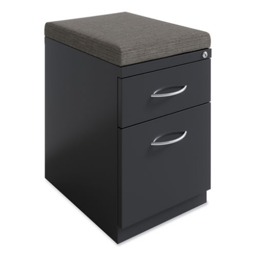 Picture of Arch Pull 20 Deep Mobile Pedestal File, 2 Drawer, Box/File, Letter, Charcoal, 15 x 19.88 x 23.75, Ships in 4-6 Business Days