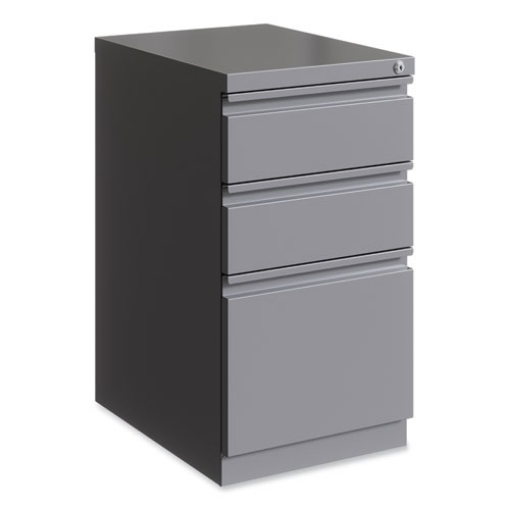 Picture of Full-Width Pull 20 Deep Mobile Pedestal File, Box/Box/File, Letter, Arctic Silver, 15x19.88x27.75,Ships in 4-6 Business Days