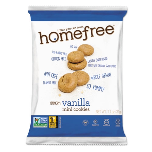 Picture of Gluten Free Vanilla Mini Cookies, 1.1 Oz Pack, 30/carton