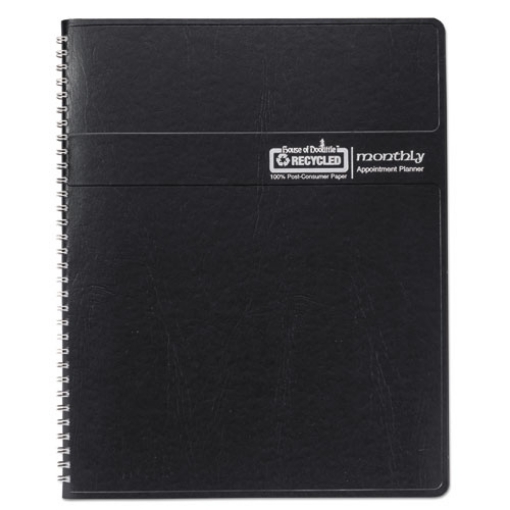 Picture of 14-Month Recycled Ruled Monthly Planner, 8.75 x 6.78, Black Cover, 14-Month (Dec to Jan): 2023 to 2025