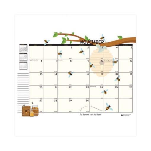 Picture of Recycled Academic Honeycomb Planner, Honeycomb Artwork, 10 x 7, Multicolor Cover, 12-Month (Aug to July): 2023 to 2024