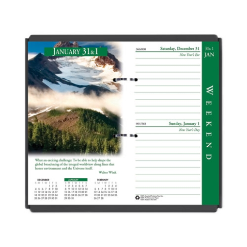 Picture of Earthscapes Desk Calendar Refill, Nature Photography, 3.5 x 6, White/Multicolor Sheets, 12-Month (Jan to Dec): 2024