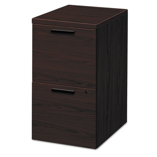 Picture of 10500 Series Mobile Pedestal File, Left Or Right, 2 Legal/letter-Size File Drawers, Mahogany, 15.75" X 22.75" X 28"