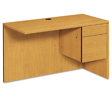 Picture of 10500 SERIES L WORKSTATION RETURN, 3/4 HEIGHT RIGHT PED, 48W X 24D X 29.5H, HARVEST