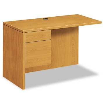Picture of 10500 SERIES L WORKSTATION RETURN, 3/4 HEIGHT LEFT PED, 48W X 24D X 29.5H, HARVEST