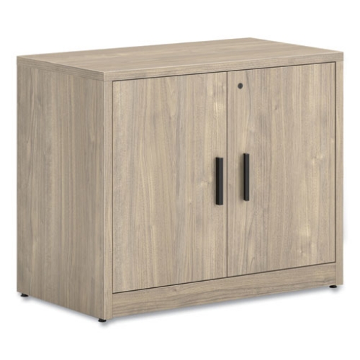 Picture of 10500 Series Storage Cabinet with Doors, Two Shelves, 36" x 20" x 29.5", Kingswood Walnut