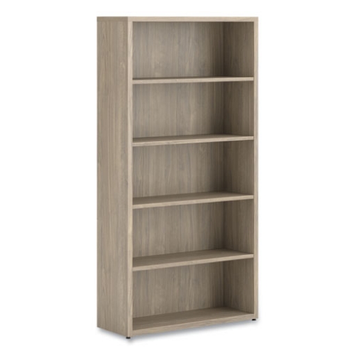 Picture of 10500 Series Laminate Bookcase, Five Shelves, 36" x 13" x 71", Kingswood Walnut