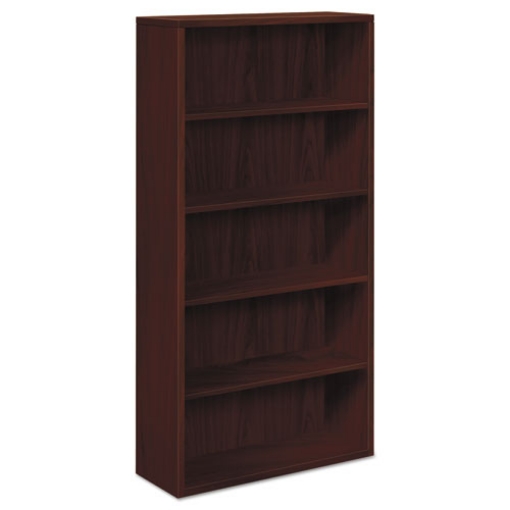 Picture of 10500 Series Laminate Bookcase, Five-Shelf, 36w x 13.13d x 71h, Mahogany