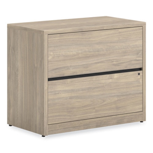 Picture of 10500 Series Lateral File, 2 Legal/Letter-Size File Drawers, Kingswood Walnut, 36" x 20" x 29.5"