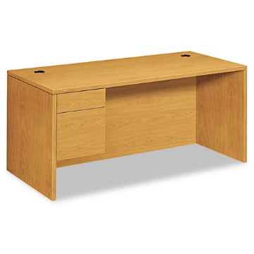 Picture of 10500 Series "l" Workstation Single Pedestal Desk, 66" X 30" X 29.5", Harvest