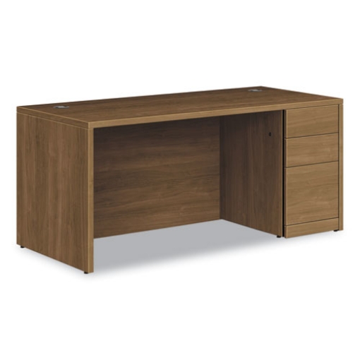 Picture of 10500 Series Single Pedestal Desk, Right Pedestal: Box/Box/File, 66" x 30" x 29.5", Pinnacle