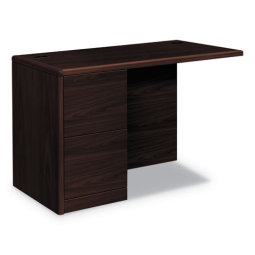 Picture of 10700 SERIES FULL LEFT PEDESTAL RETURN, 48W X 24D X 29.5H, MAHOGANY