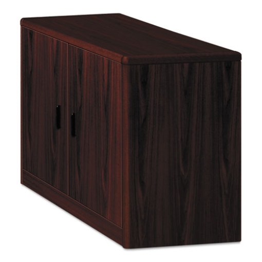 Picture of 10700 Series Locking Storage Cabinet, 36w x 20d x 29.5h, Mahogany