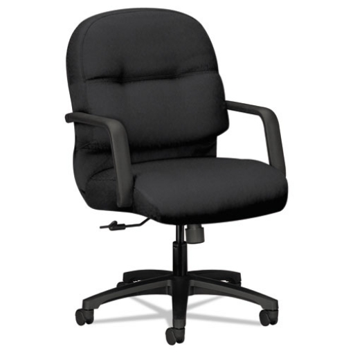 Picture of Pillow-Soft 2090 Series Managerial Mid-Back Swivel/tilt Chair, Supports Up To 300 Lb, 17" To 21" Seat Height, Black