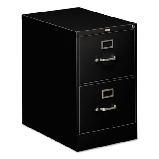 Picture of 310 Series Vertical File, 2 Legal-Size File Drawers, Black, 18.25" X 26.5" X 29"
