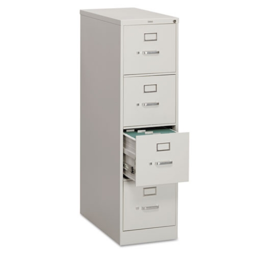 Picture of 310 Series Vertical File, 4 Letter-Size File Drawers, Light Gray, 15" X 26.5" X 52"