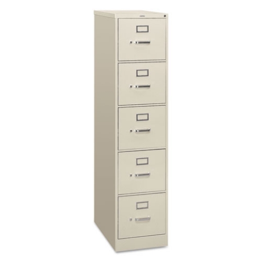 Picture of 310 Series Vertical File, 5 Letter-Size File Drawers, Light Gray, 15" X 26.5" X 60"