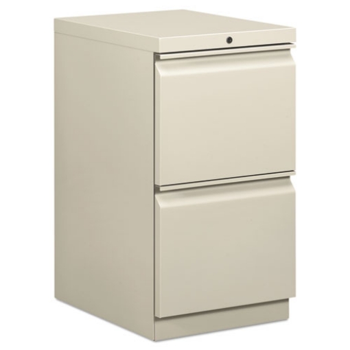 Picture of Brigade Mobile Pedestal, Left Or Right, 2 Letter-Size File Drawers, Light Gray, 15" X 19.88" X 28"