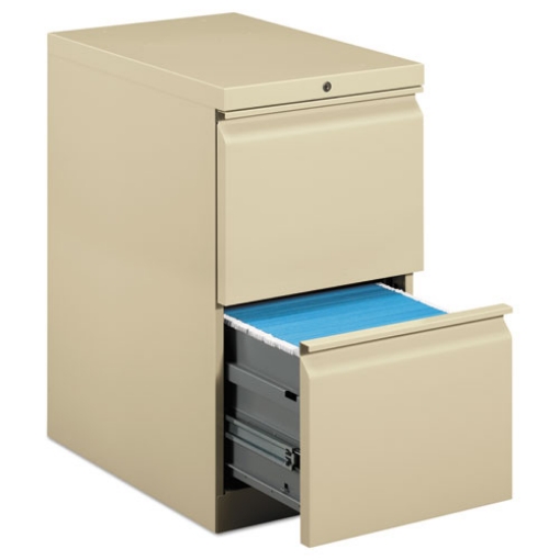 Picture of Brigade Mobile Pedestal, Left Or Right, 2 Letter-Size File Drawers, Putty, 15" X 22.88" X 28"