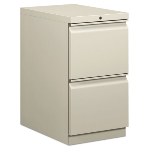 Picture of Brigade Mobile Pedestal, Left Or Right, 2 Letter-Size File Drawers, Light Gray, 15" X 22.88" X 28"