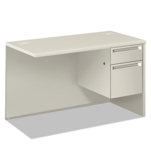 Picture of 38000 SERIES RETURN PEDESTAL, BOX/FILE, 26.38W X 50.38D X 31.38H, RIGHT, SILVER/LIGHT GRAY