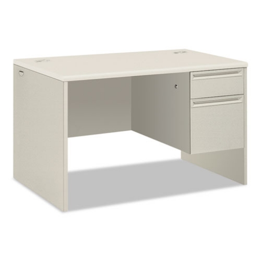 Picture of 38000 Series Right Pedestal Desk, 48" X 30" X 30", Light Gray/silver