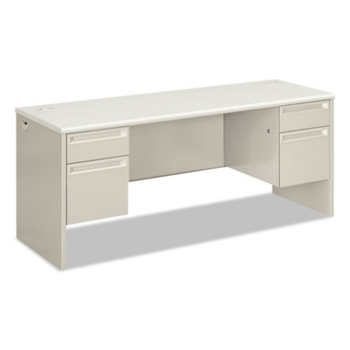 Picture of 38000 Series Kneespace Credenza, 72w X 24d X 29.5h, Silver Mesh/light Gray