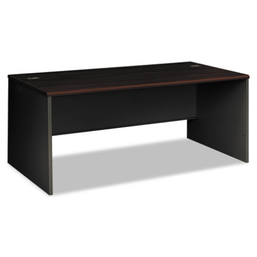 Picture of 38000 Series Desk Shell, 72" X 36" X 29.5", Mahogany/charcoal