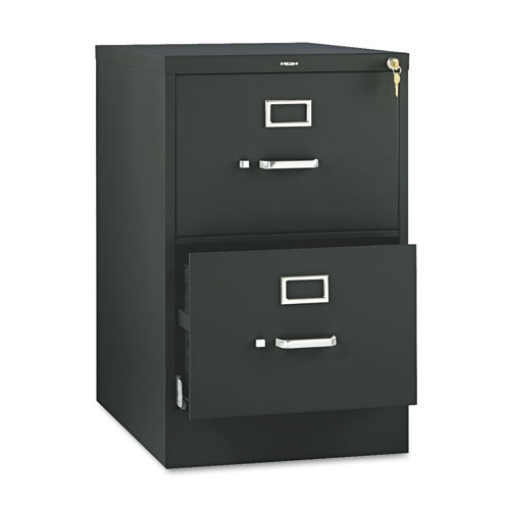 Picture of 510 Series Vertical File, 2 Legal-Size File Drawers, Black, 18.25" X 25" X 29"