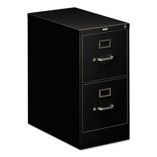 Picture of 510 Series Vertical File, 2 Letter-Size File Drawers, Black, 15" X 25" X 29"