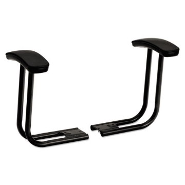 Picture of Optional Fixed T-Arms for HON ComforTask Series Swivel Task Chairs, Black, 2/Set