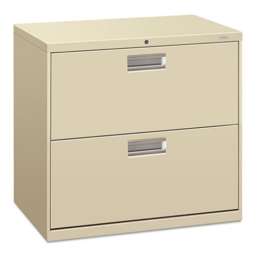 Picture of Brigade 600 Series Lateral File, 2 Legal/letter-Size File Drawers, Putty, 30" X 18" X 28"