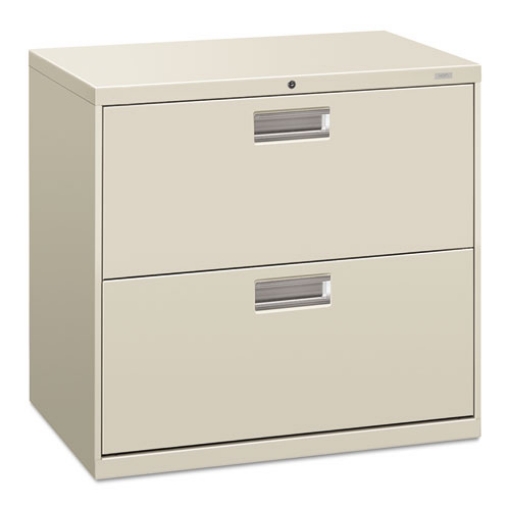 Picture of Brigade 600 Series Lateral File, 2 Legal/letter-Size File Drawers, Light Gray, 30" X 18" X 28"