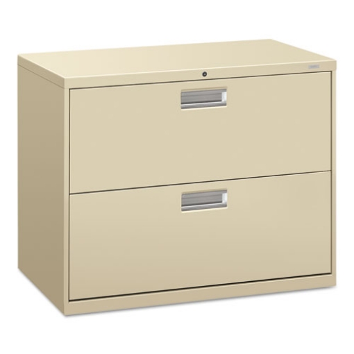 Picture of Brigade 600 Series Lateral File, 2 Legal/letter-Size File Drawers, Putty, 36" X 18" X 28"