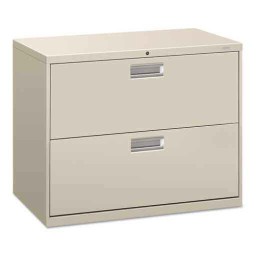 Picture of Brigade 600 Series Lateral File, 2 Legal/letter-Size File Drawers, Light Gray, 36" X 18" X 28"