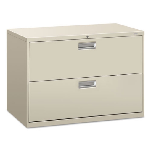 Picture of Brigade 600 Series Lateral File, 2 Legal/letter-Size File Drawers, Light Gray, 42" X 18" X 28"