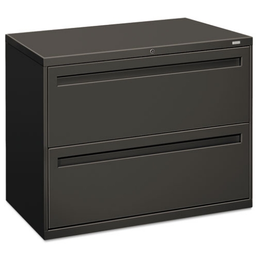 Picture of Brigade 700 Series Lateral File, 2 Legal/letter-Size File Drawers, Charcoal, 36" X 18" X 28"