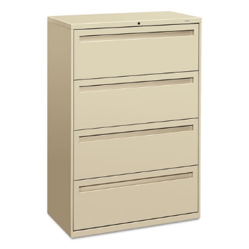 Picture of Brigade 700 Series Lateral File, 4 Legal/letter-Size File Drawers, Putty, 36" X 18" X 52.5"