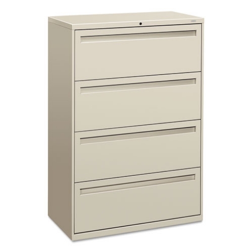 Picture of Brigade 700 Series Lateral File, 4 Legal/letter-Size File Drawers, Light Gray, 36" X 18" X 52.5"